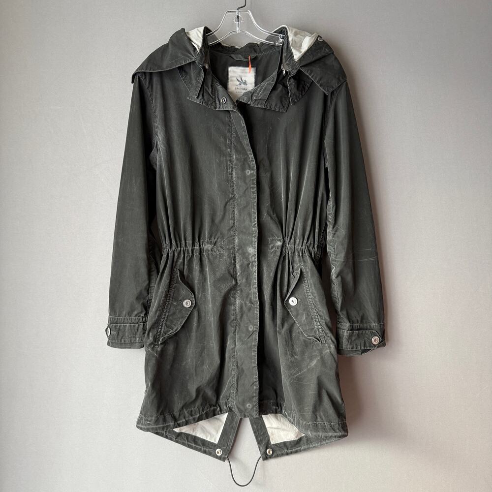 Spiewak Rugged Outdoors Hiking Granola Hooded Fishtail Parka S Gray Jacket Coat‎